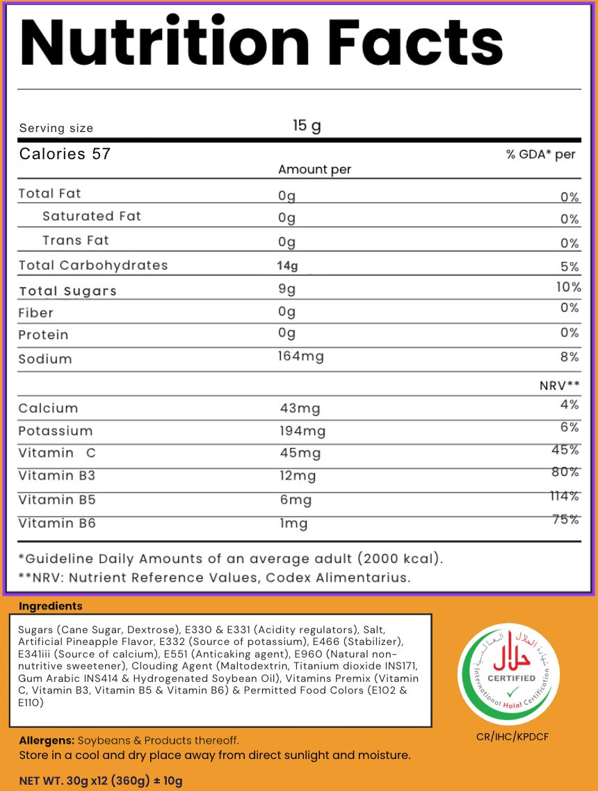 Sunburst - Refreshing Pineapple (12-Pack)
